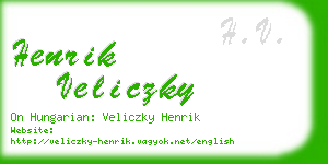 henrik veliczky business card